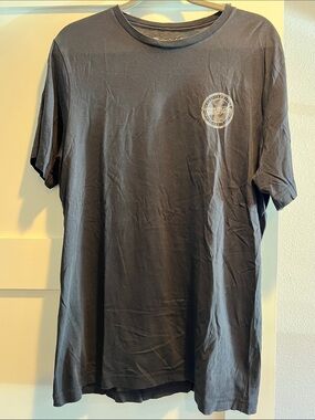 Travis Mathew Black Short Sleeve Crew T-Shirt with Chest Logo